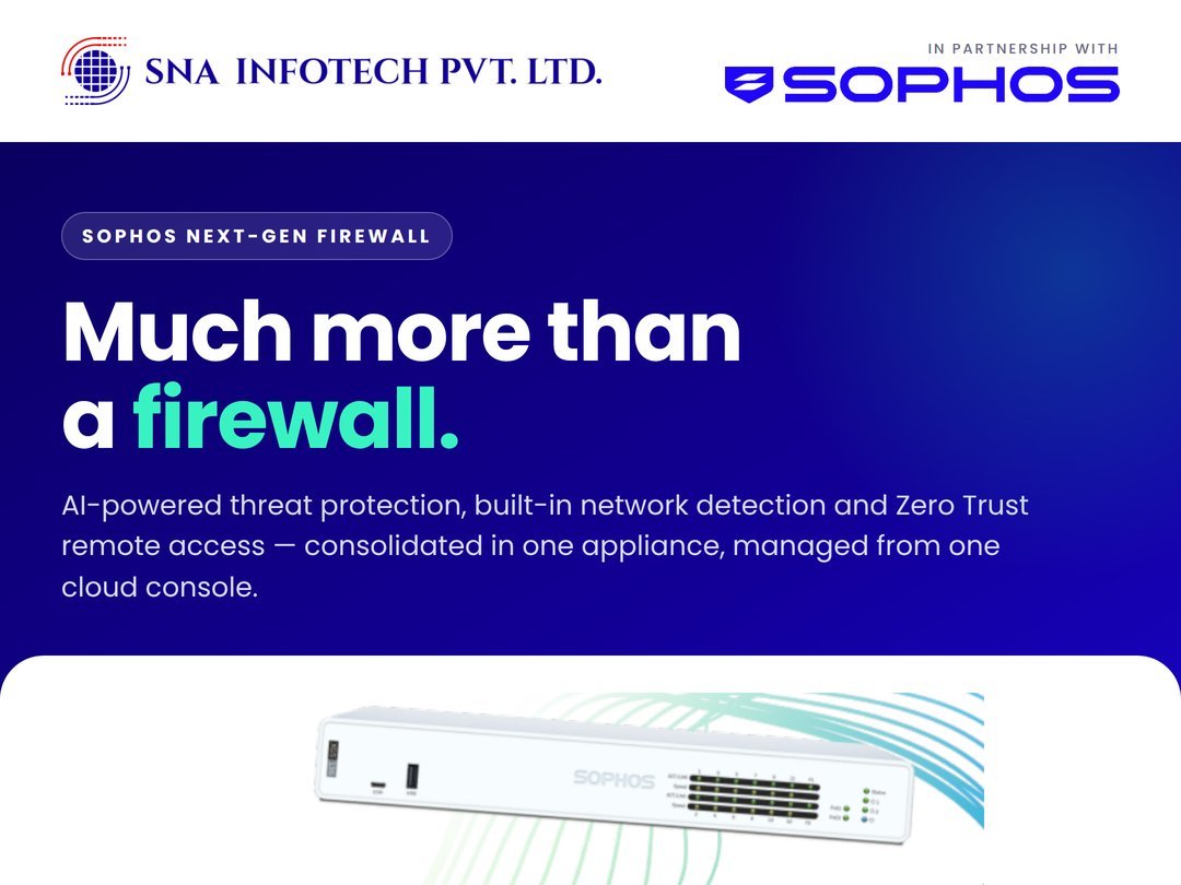 Sophos Next-Gen Firewall - SNA Infotech