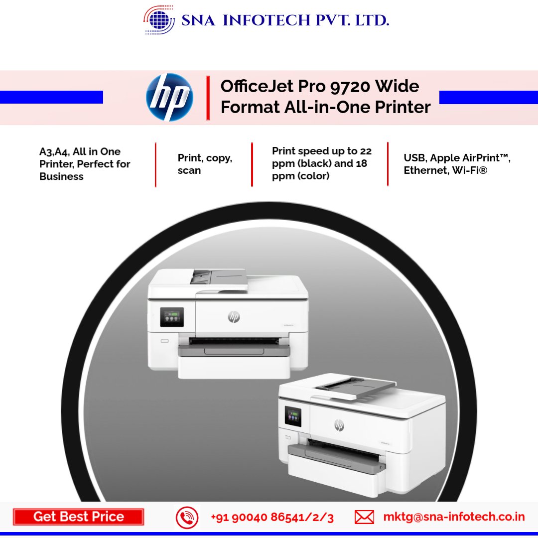 HP OfficeJet Pro 9720 Wide Format All-in-One